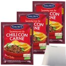Santa Maria Seasoning Mix Chili Con Carne 3er Pack (3x28g Packung) + usy Block