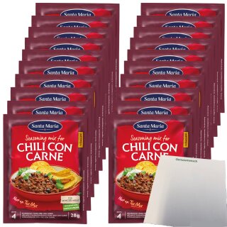 Santa Maria Seasoning Mix Chili Con Carne VPE (20x28g Packung) + usy Block
