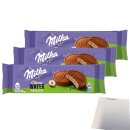 Milka Gebäck Choco Wafer Haselnuss 3er Pack (3x150g Packung) + usy Block