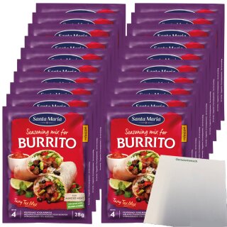 Santa Maria Seasoning Mix Burrito VPE (20x28g Packung) + usy Block