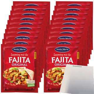 Santa Maria Seasoning Mix Fajita VPE (20x28g Packung) + usy Block