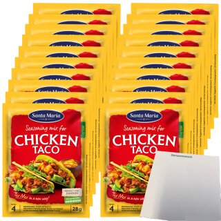Santa Maria Seasoning Mix Chicken Taco VPE (20x28g Packung) + usy Block