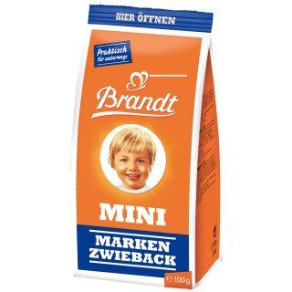 Brandt Mini Zwieback 6er Pack (6x100g Packung)