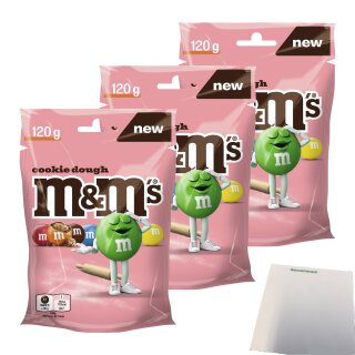 M&M Cookie Dough 3er Pack (3x120g Beutel) + usy Block