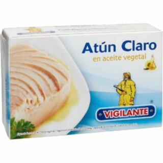 Vigilante "Thunfisch in Pflanzenöl" Atún en aceite vegetal (143g Dose ATG)
