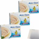 Vigilante "Thunfisch in Pflanzenöl" Atún en aceite vegetal 3er Pack (3x143g Dose ATG) + usy Block