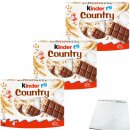 Kinder Country 3er Pack (3x9 Riegel 211,5g Packung) + usy Block
