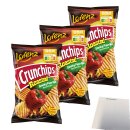 Lorenz Crunchips Roasted Smoky Paprika 3er Pack (3x110g Packung) + usy Block