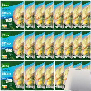 Knorr Feinschmecker Dill Sauce fettarm reicht für ca. 0,25l (24x31g Packung) VPE + usy Block