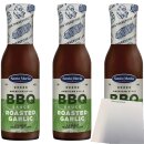 Santa Maria BBQ Roasted Garlic Sauce 3er Pack (3x290ml Flasche) + usy Block