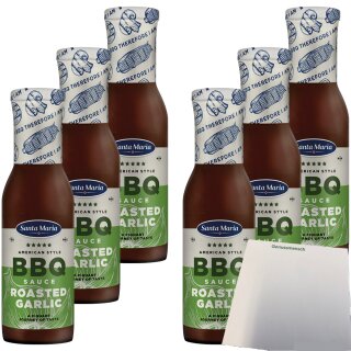 Santa Maria BBQ Roasted Garlic Sauce VPE (6x290ml Flasche) + usy Block