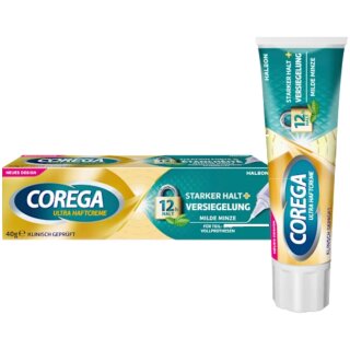 Corega Ultra Haftcreme starker Halt 3er Pack (3x40g Packung)