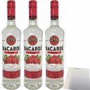 Bacardi Razz Rum mit Himbeeraroma 27% vol. 3er Pack (3x0,7L Flasche) + usy Block
