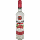 Bacardi Razz Rum mit Himbeeraroma 27% vol. 3er Pack (3x0,7L Flasche) + usy Block