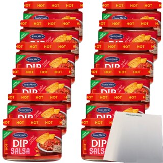 Santa Maria Dip Salsa Hot VPE (12x245ml Glas) + usy Block