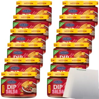 Santa Maria Dip Salsa Medium VPE (12x245ml Glas) + usy Block