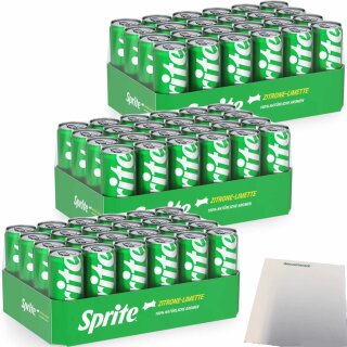 Sprite Zitrone/ Limette VPE 3er Pack (3x24x 0,33L Dose) + usy Block