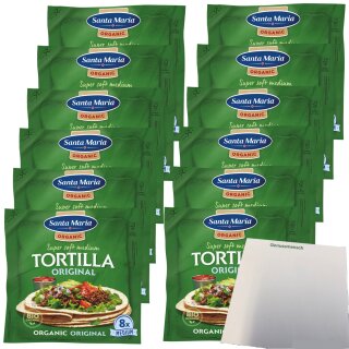 Santa Maria Original Tortillia Organic VPE (12x320g Packung) + usy Block