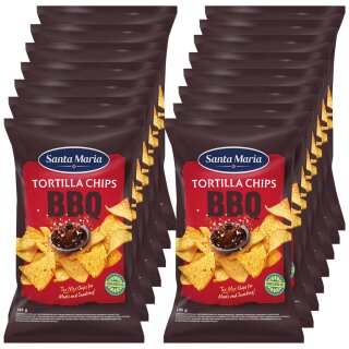 Santa Maria Tortilla Chips BBQ VPE (15x185g Packung)
