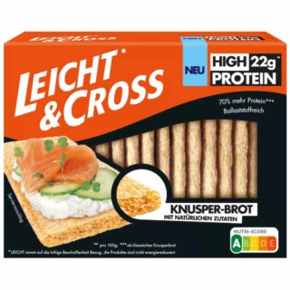 Leicht&Cross Knusperbrot High Protein 22g (115g Packung)