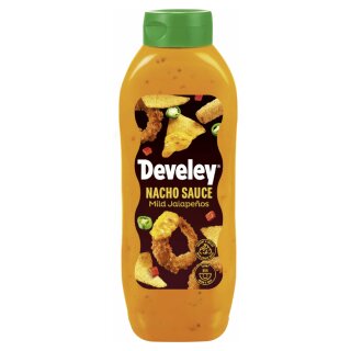 Develey Nacho Sauce mild Jalapenos (875ml Flasche) vegan