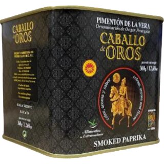 Caballo de Oros Paprika rot geräuchert scharf (360g Dose)