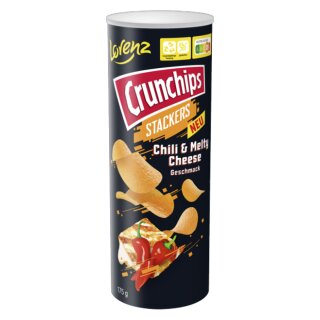 Lorenz Crunchips Stackers Chili & Melty Cheese (175g Dose)