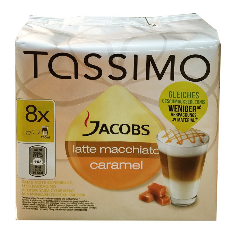 Jacobs Latte Macchiato Caramel Jacobs Caramel Tassimo Pods Tassimo