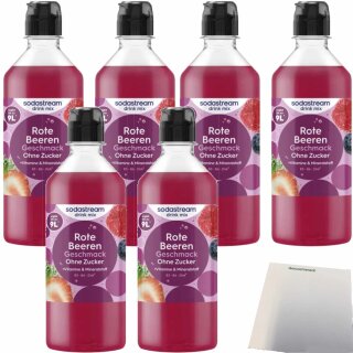 Sodastream Fruits Rote Beeren Zero drink mix VPE (6x440ml Flasche) + usy Block