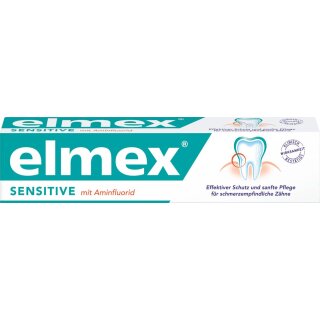 Elmex Sensitive Zahnpasta 6er Pack (6x75ml Tube)