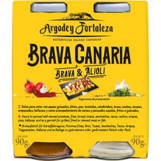Argodey Fortaleza 2er Pack Salsa Brava & Alioli (2x90g Glas)