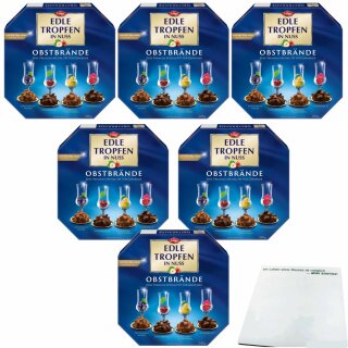 Trumpf Edle Tropfen in Nuss blau Obstbrände VPE (6x200g Packung) + usy Block