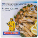 Vigilante Messerscheidemuscheln im eigenen Saft (3x115g Dose) + usy Block