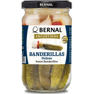 Bernal Encurtidos Banderillas Mild (315g Glas)