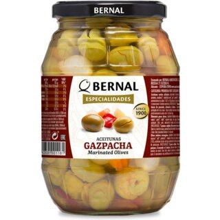 Bernal Especialidades Aceitunas Gazpacha Grüne Oliven (960g Glas)