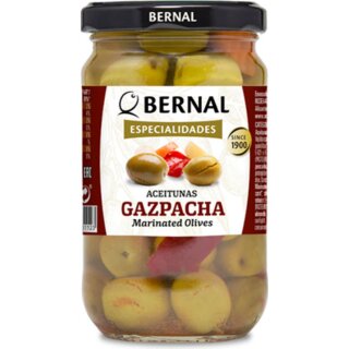 Bernal Especialidades Aceitunas Gazpacha Grüne Oliven (180g Glas)