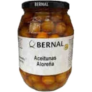 Bernal Alorena Oliven Mariniert mit Kern (960g Glas)