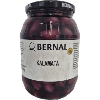 Bernal Kalamata Schwarze Oliven (950g Glas)
