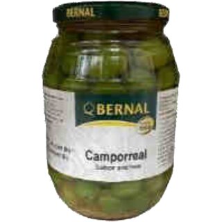 Bernal Camporeal Grüne Oliven mit Sardellengeschmack (900g Glas)