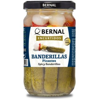 Bernal Encurtidos Banderillas Scharf (900g Glas)