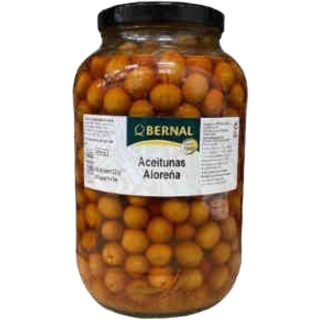 Bernal Alorena Oliven Mariniert mit Kern (4,1kg Glas)