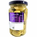 Spanischer Garten Dicke Oliven mit Knoblauch (350g Glas)
