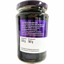 Spanischer Garten Schwarze Oliven entsteint (350g Glas)