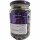 Spanischer Garten Schwarze Oliven mit Stein, trocken eingelegt Facon Grecque (230g Glas)