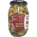 Bernal Especialidades Kimbitos Sabor Anchoa, Dicke Oliven mit Gurken (950g Glas)
