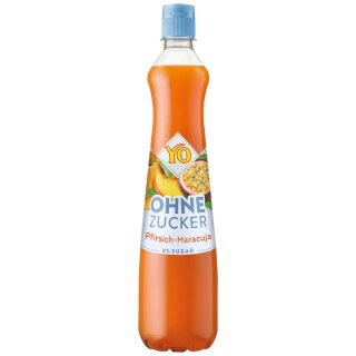 YO Sirup Pfirsich-Maracuja ohne Zucker (700ml Flasche)