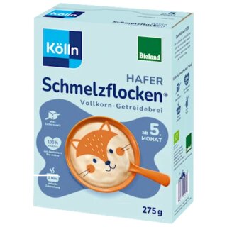 Kölln Schmelzflocken Hafer ab 5. Monat Bio (275g Packung)