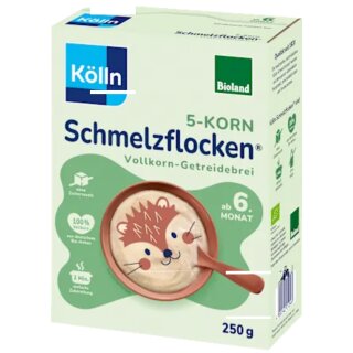 Kölln Schmelzflocken 5Korn ab 6 Monat (250g Packung)