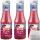 Werder Rote Beete Feta Sauce 3er Pack (3x250ml Glas) + usy Block