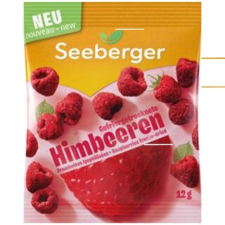 Seeberger Gefriergetrocknete Himbeeren (1x12g Beutel)